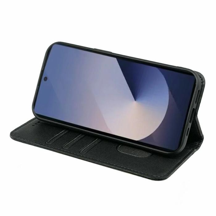 OEM - Plånboksfodral för Samsung Galaxy S26 Ultra Magnetiskt Konstläder - Svart