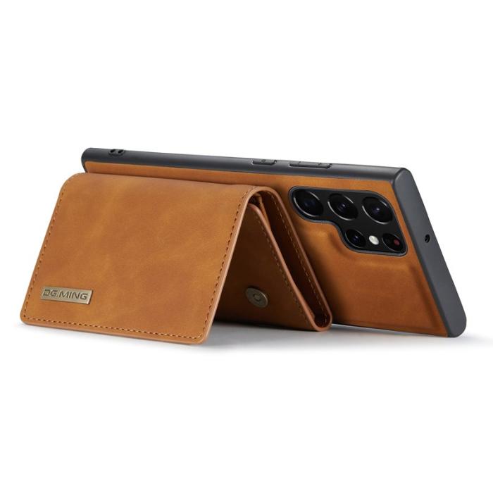 DG.MING - DG.Ming Plånboksfodral för Samsung Galaxy S26 Ultra Magnetiskt PU + TPU - Brun