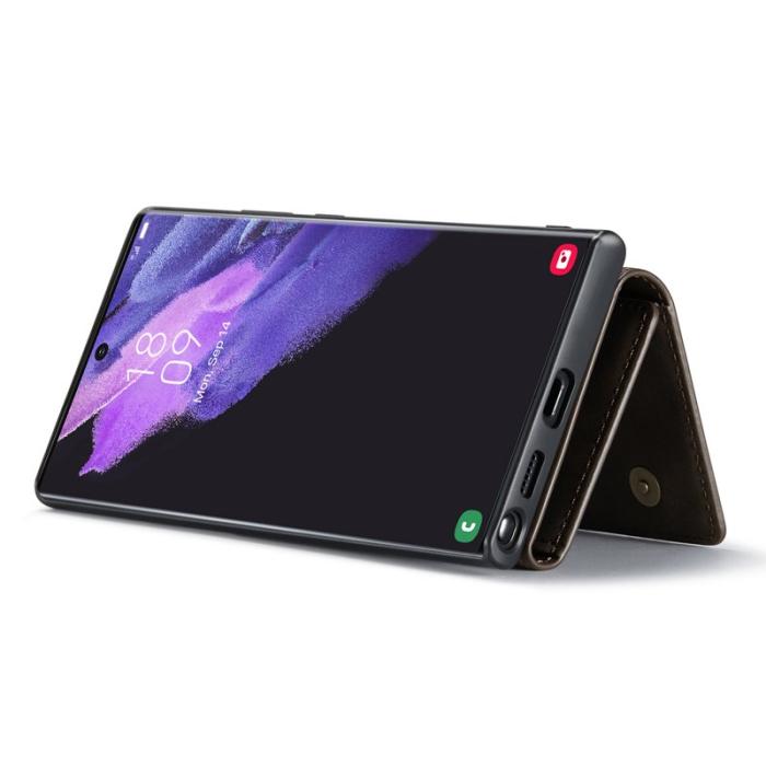 DG.MING - DG.Ming Plånboksfodral för Samsung Galaxy S26 Ultra Magnetiskt PU + TPU - Kaffe