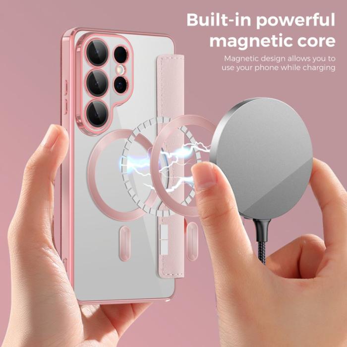 OEM - Mobilfodral för Samsung Galaxy S26 Ultra Magnetiskt RFID - Rosa