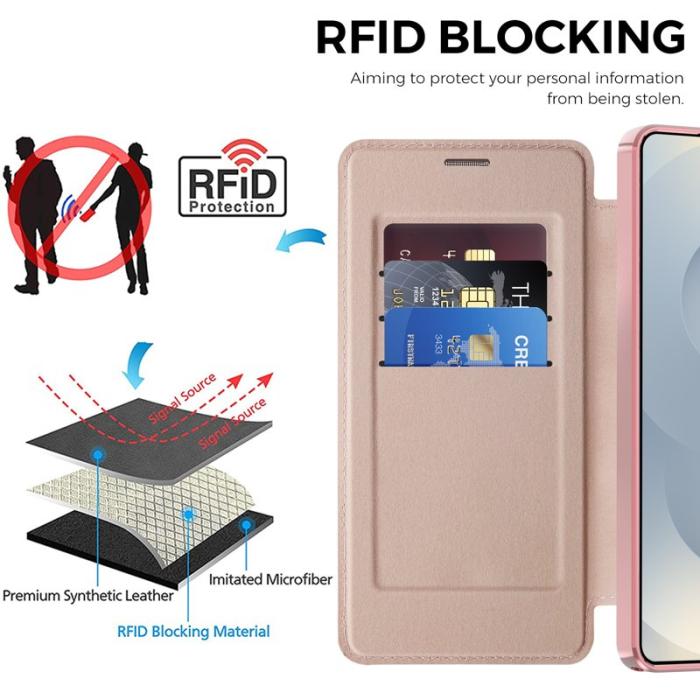OEM - Mobilfodral för Samsung Galaxy S26 Ultra Magnetiskt RFID - Rosa