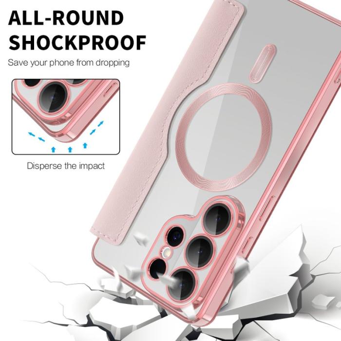 OEM - Mobilfodral för Samsung Galaxy S26 Ultra Magnetiskt RFID - Rosa