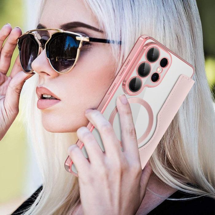 OEM - Mobilfodral för Samsung Galaxy S26 Ultra Magnetiskt RFID - Rosa