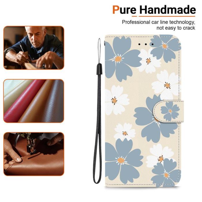 OEM - Plånboksfodral för Samsung Galaxy S26 Ultra Mönstertryck Konstläder - Blå