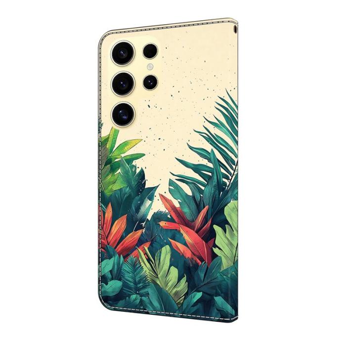 OEM - Plånboksfodral för Samsung Galaxy S26 Ultra Mönstertryck Konstläder Flip - Blad