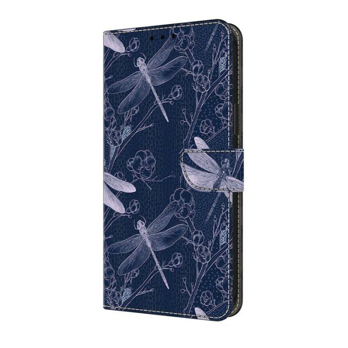 OEM - Plånboksfodral för Samsung Galaxy S26 Ultra Mönstertryck Konstläder Dragonfly