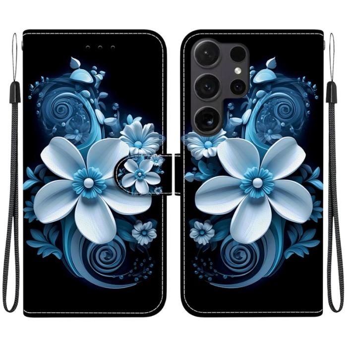 OEM - Plånboksfodral för Samsung Galaxy S26 Ultra Mönstertryckt Konstläder - Svart