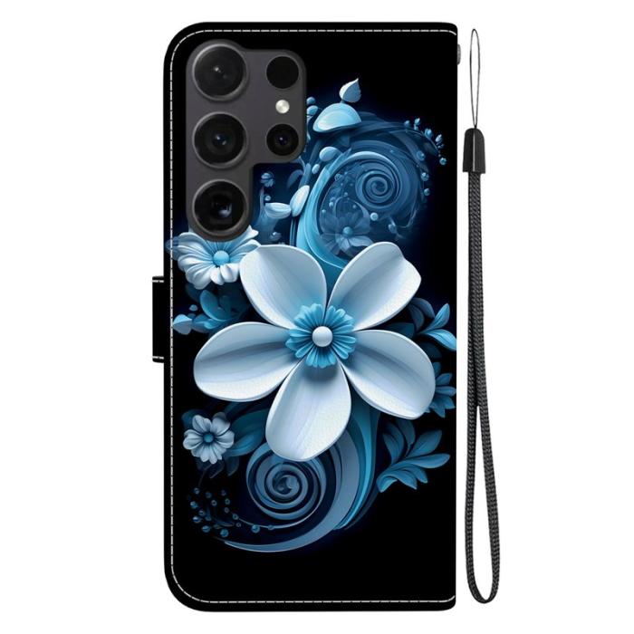 OEM - Plånboksfodral för Samsung Galaxy S26 Ultra Mönstertryckt Konstläder - Svart