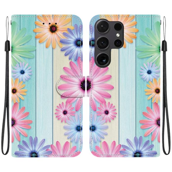 OEM - Plånboksfodral för Samsung Galaxy S26 Ultra Mönstertryckt Konstläder - Solros