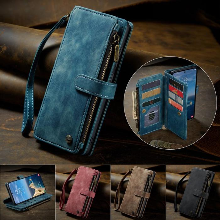 Caseme - CaseMe Mobilfodral för Samsung Galaxy S26 Ultra Konstläder med kortfack - Blå