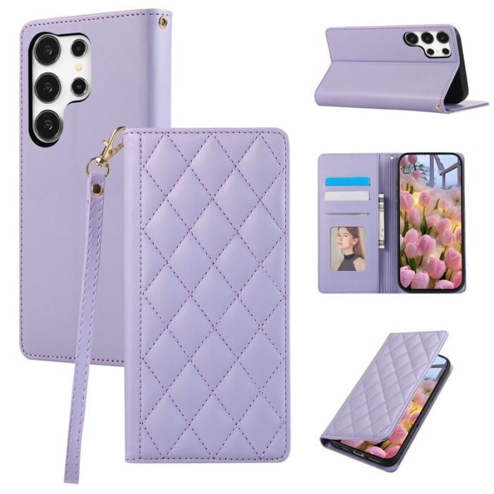 OEM - Plånboksfodral för Samsung Galaxy S26 Ultra RFID-blockering Ställ - Lila