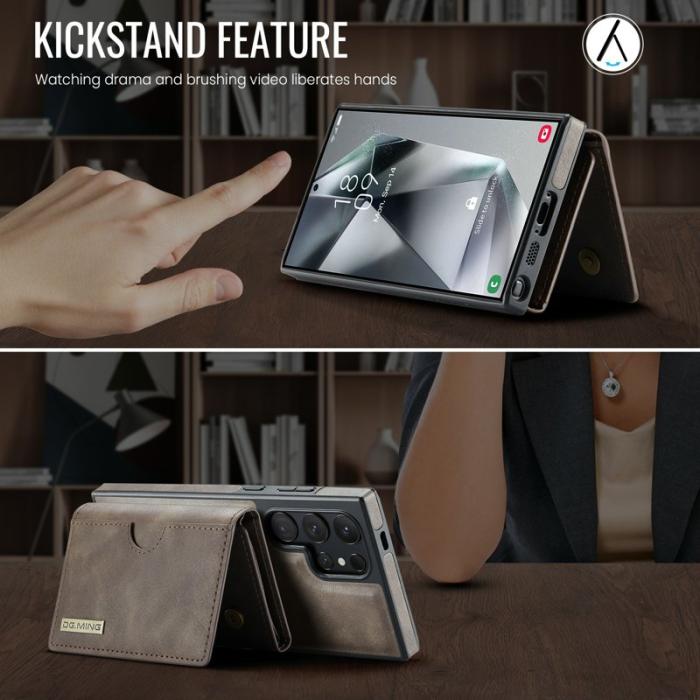 DG.MING - DG.Ming Plånboksfodral för Samsung Galaxy S26 Ultra RFID Blocking - Kaffe