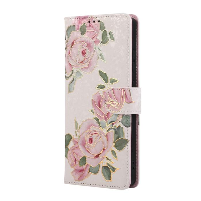OEM - Mobilfodral för Samsung Galaxy S26 Ultra RFID Blocking Konstläder - Blommig