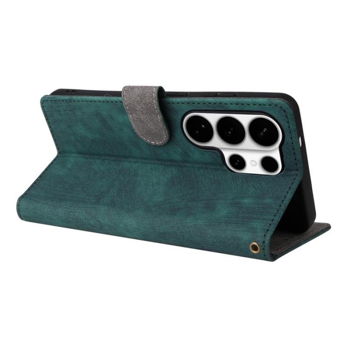 OEM - Plånboksfodral för Samsung Galaxy S26 Ultra RFID Blocking Konstläder - Grön