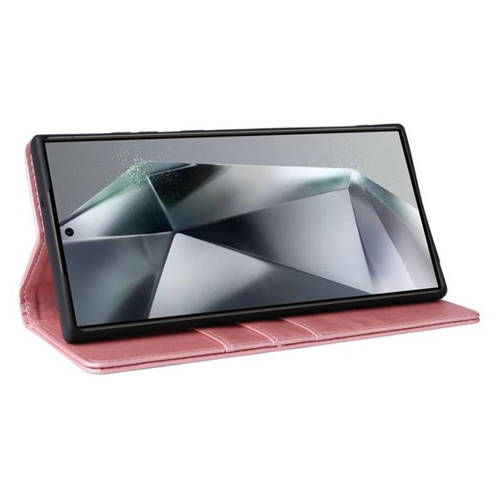 OEM - Plånboksfodral för Samsung Galaxy S26 Ultra RFID Blocking Konstläder - Rosa