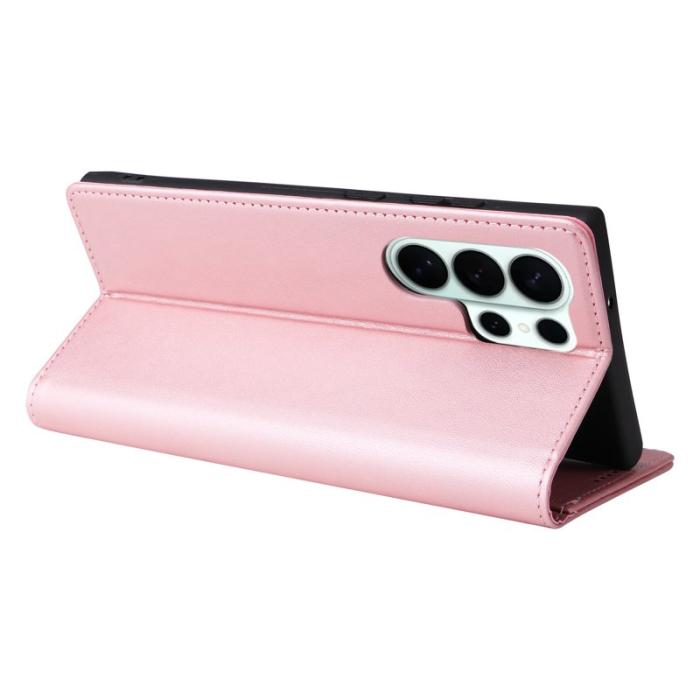 OEM - Plånboksfodral för Samsung Galaxy S26 Ultra RFID Blocking Konstläder - Rosa