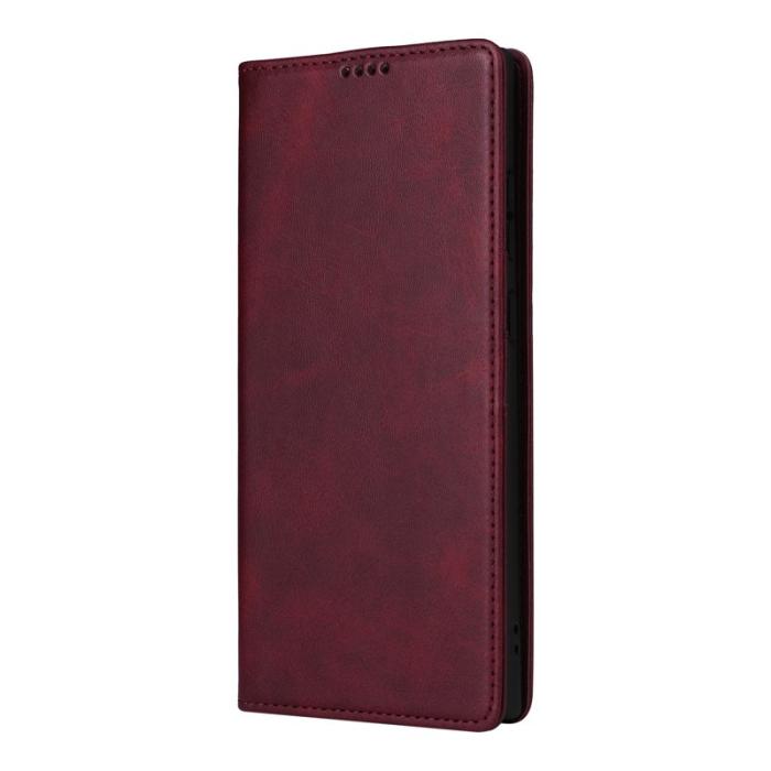 OEM - Plånboksfodral för Samsung Galaxy S26 Ultra RFID Blocking Konstläder - Vinröd