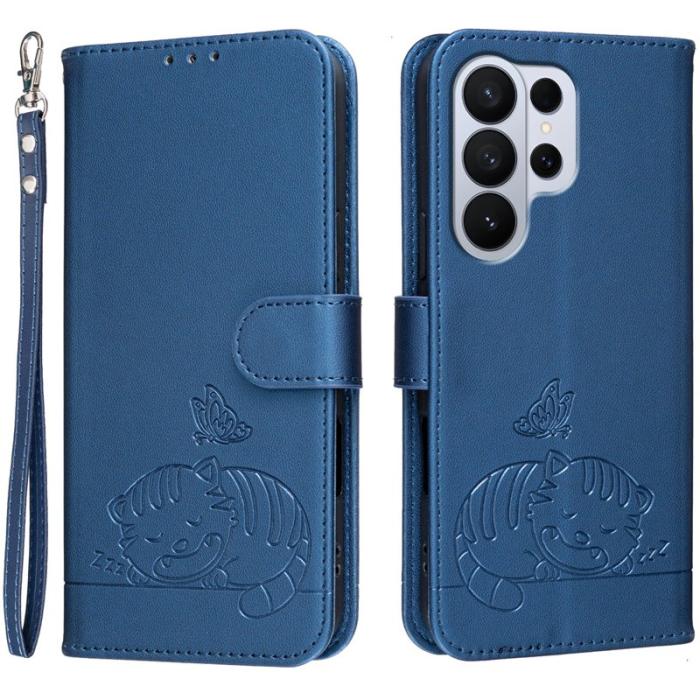 OEM - Plånboksfodral för Samsung Galaxy S26 Ultra RFID Blocking - Mörkblå