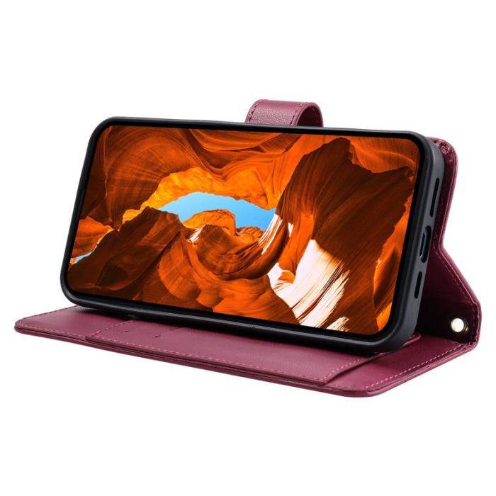 OEM - Plånboksfodral för Samsung Galaxy S26 Ultra Ringhållare Ställ - Röd