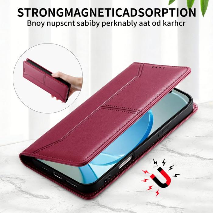 OEM - Plånboksfodral för Samsung Galaxy S26 Ultra Ställfunktion Konstläder - Röd