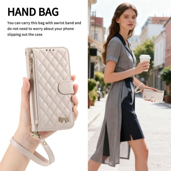 OEM - Plånboksfodral för Samsung Galaxy S26 Ultra Ställning Konstläder - Vit