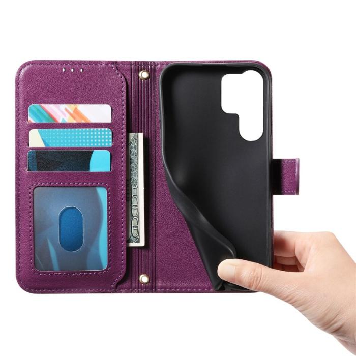 OEM - Plånboksfodral för Samsung Galaxy S26 Ultra Stativ TKonstläder - Lila