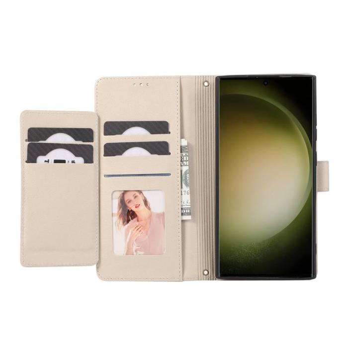 OEM - Mobilfodral för Samsung Galaxy S26 Ultra TKonstläder - Beige