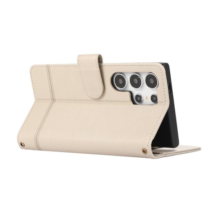 OEM - Mobilfodral för Samsung Galaxy S26 Ultra TKonstläder - Beige