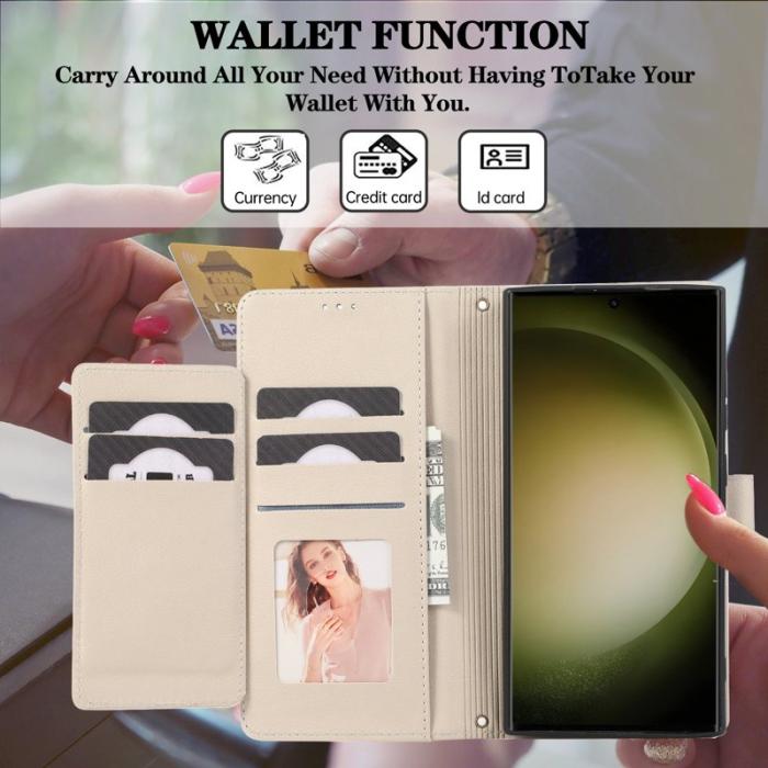 OEM - Mobilfodral för Samsung Galaxy S26 Ultra TKonstläder - Beige
