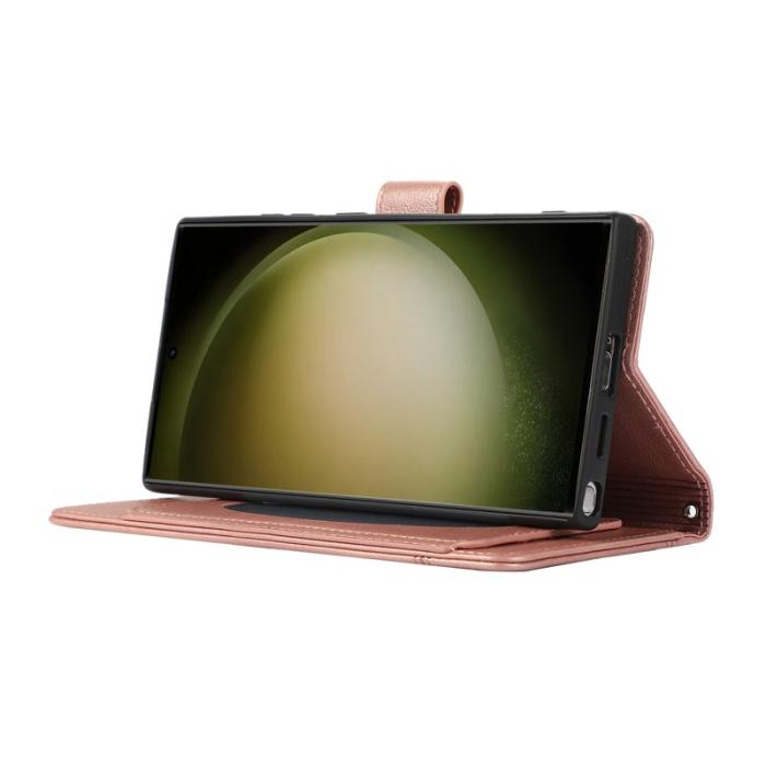 OEM - Mobilfodral för Samsung Galaxy S26 Ultra TKonstläder - Roséguld
