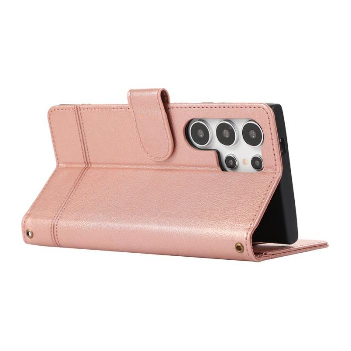 OEM - Mobilfodral för Samsung Galaxy S26 Ultra TKonstläder - Roséguld