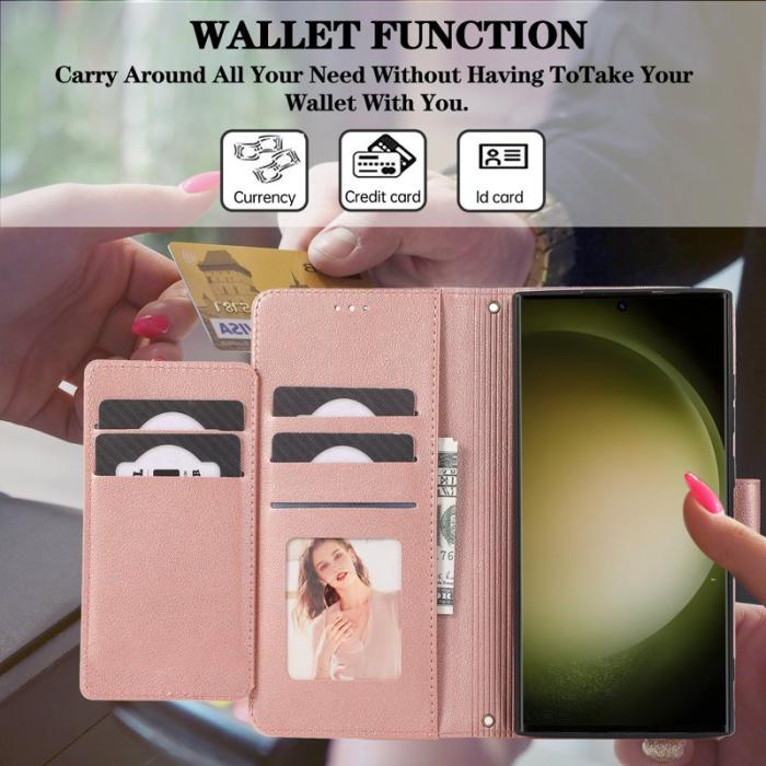 OEM - Mobilfodral för Samsung Galaxy S26 Ultra TKonstläder - Roséguld