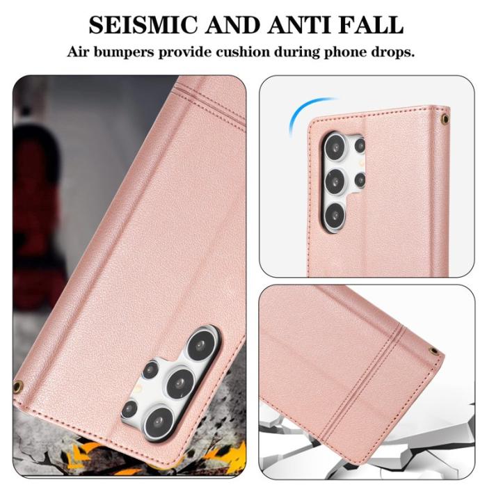 OEM - Mobilfodral för Samsung Galaxy S26 Ultra TKonstläder - Roséguld