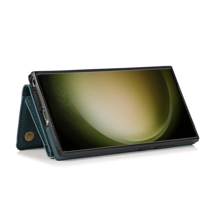 OEM - Plånboksfodral för Samsung Galaxy S26 Ultra Tri-Fold Kickstand PU - Blå