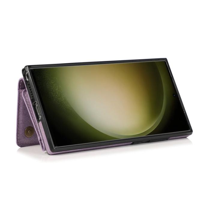 OEM - Plånboksfodral för Samsung Galaxy S26 Ultra Tri-Fold Kickstand PU - Lila