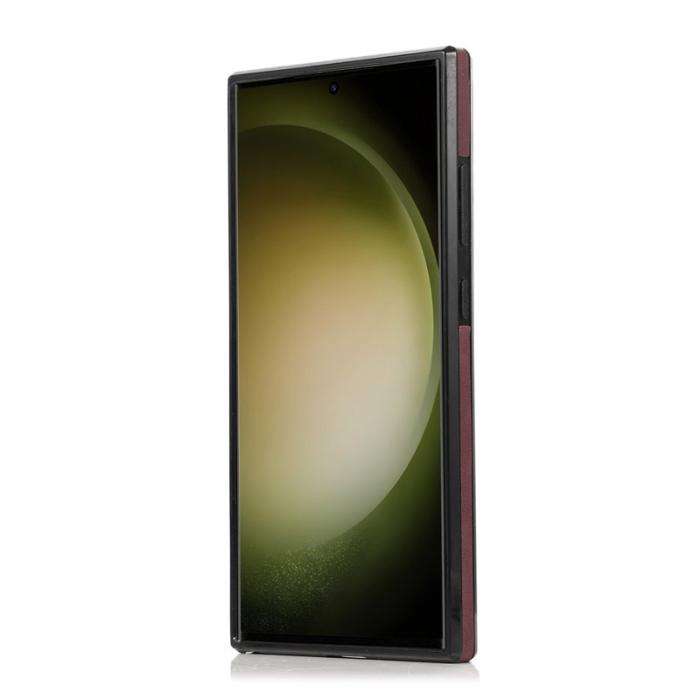 OEM - Plånboksfodral för Samsung Galaxy S26 Ultra Tri-Fold Kickstand PU - Röd