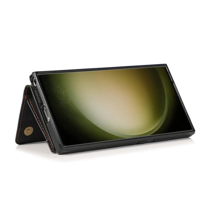 OEM - Plånboksfodral för Samsung Galaxy S26 Ultra Tri-Fold Kickstand - Svart