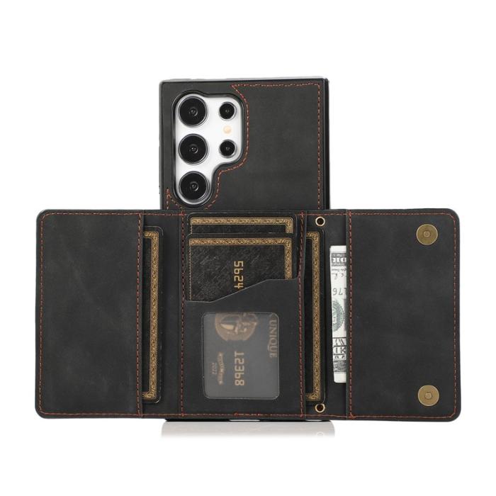 OEM - Plånboksfodral för Samsung Galaxy S26 Ultra Tri-Fold Kickstand - Svart