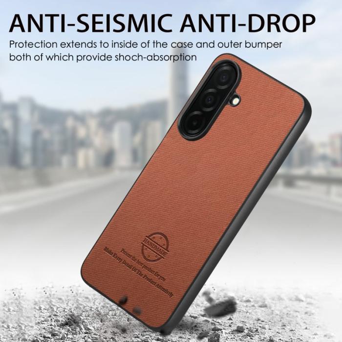 OEM - Mobilskal för Samsung Galaxy S26 Äkta läder - Brun