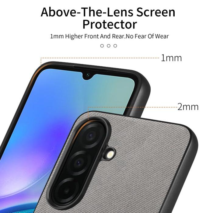 OEM - Mobilskal för Samsung Galaxy S26 Äkta läder - Grå