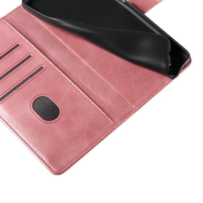 OEM - Mobilskal för Samsung Galaxy S26 Äkta läder Kickstand - Roséguld