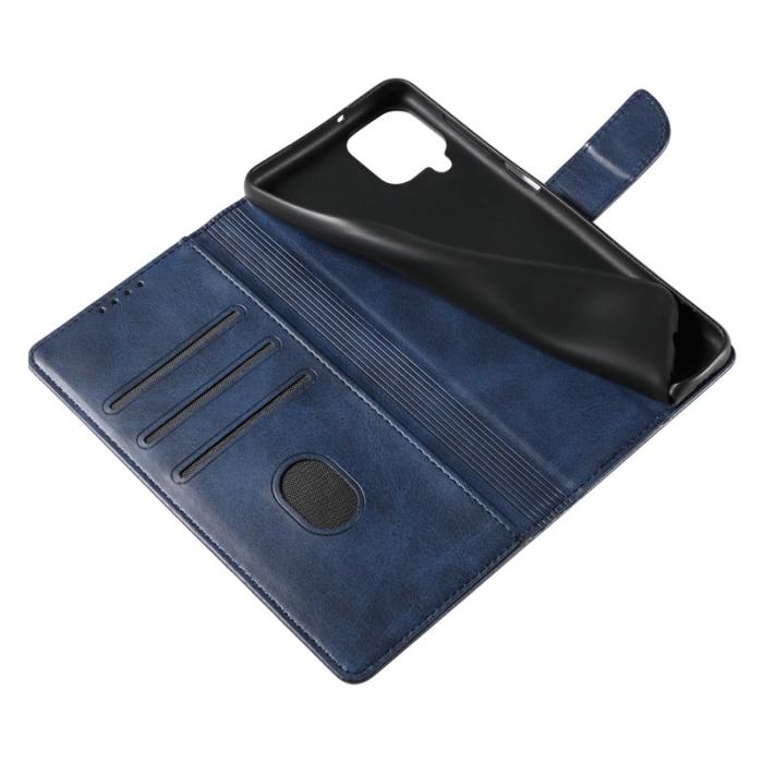 OEM - Mobilskal för Samsung Galaxy S26 Äkta läder Ställ - Blå