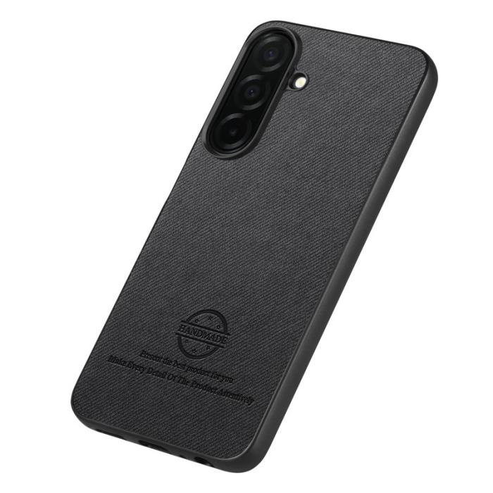 OEM - Mobilskal för Samsung Galaxy S26 Äkta läder - Svart