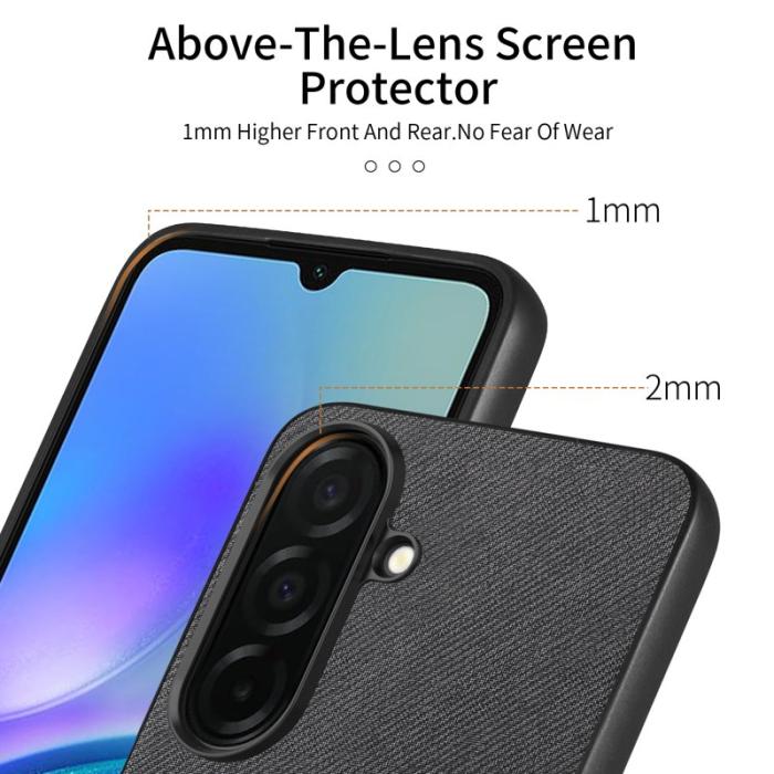 OEM - Mobilskal för Samsung Galaxy S26 Äkta läder - Svart