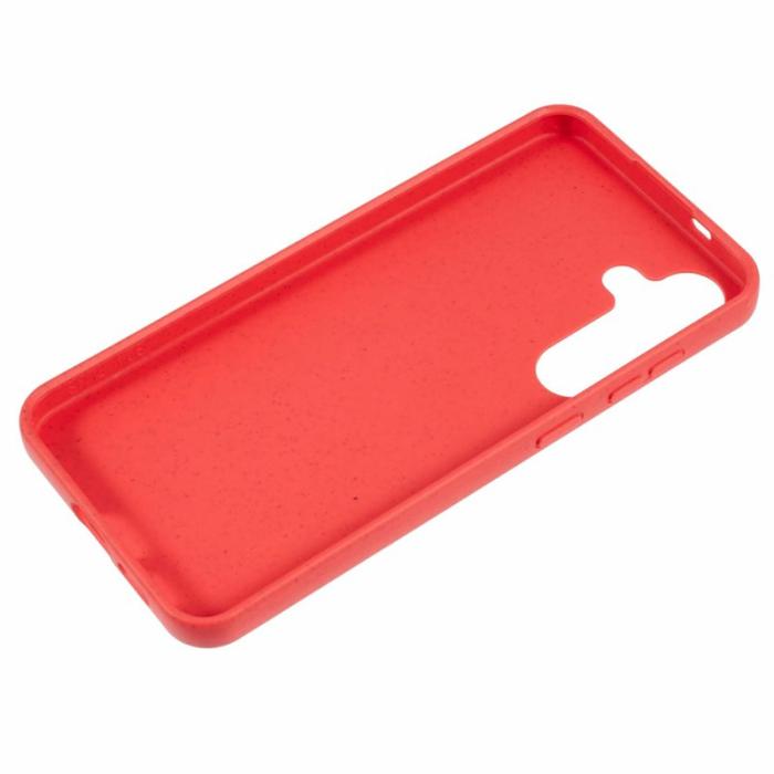 OEM - Mobilskal för Samsung Galaxy S26 Biologiskt nedbrytbar vetehalm + TPU - Röd