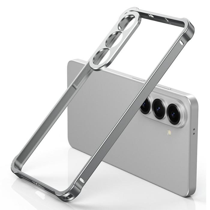 OEM - Mobilskal för Samsung Galaxy S26 Bumper med linsram - Silver