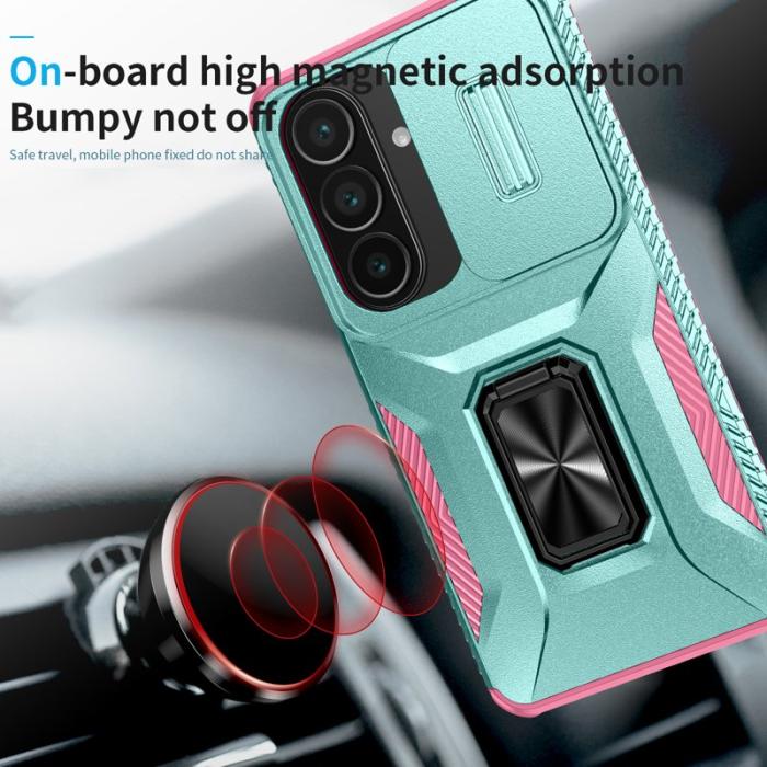 OEM - Mobilskal för Samsung Galaxy S26 Camshield Kickstand TPU + PC - Grön