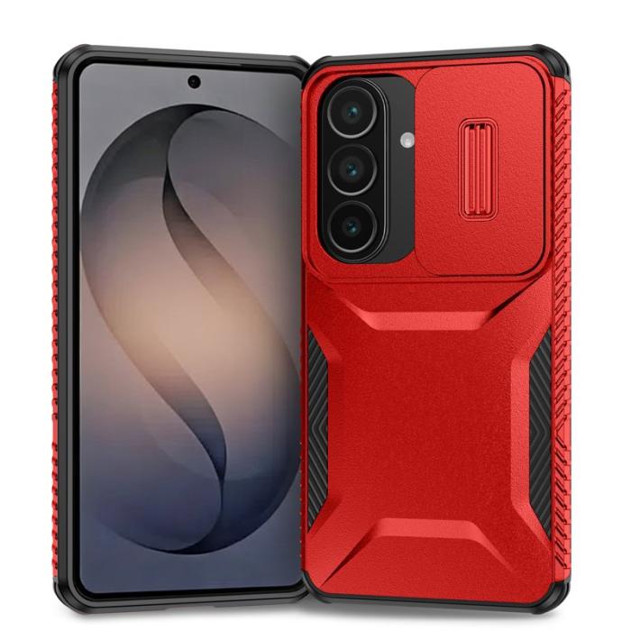 OEM - Mobilskal för Samsung Galaxy S26 Camshield TPU + PC - Röd