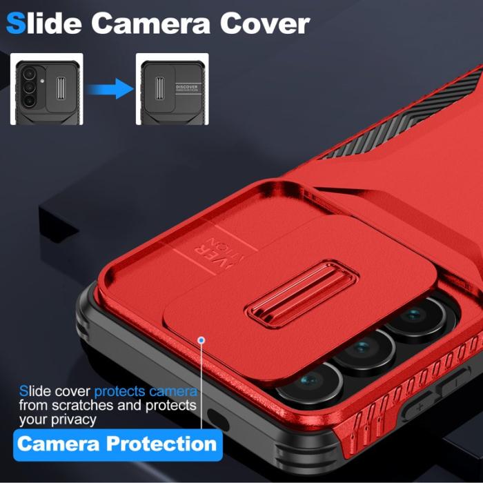 OEM - Mobilskal för Samsung Galaxy S26 Camshield TPU + PC - Röd