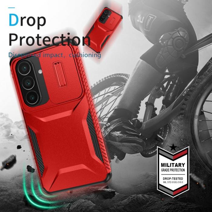 OEM - Mobilskal för Samsung Galaxy S26 Camshield TPU + PC - Röd